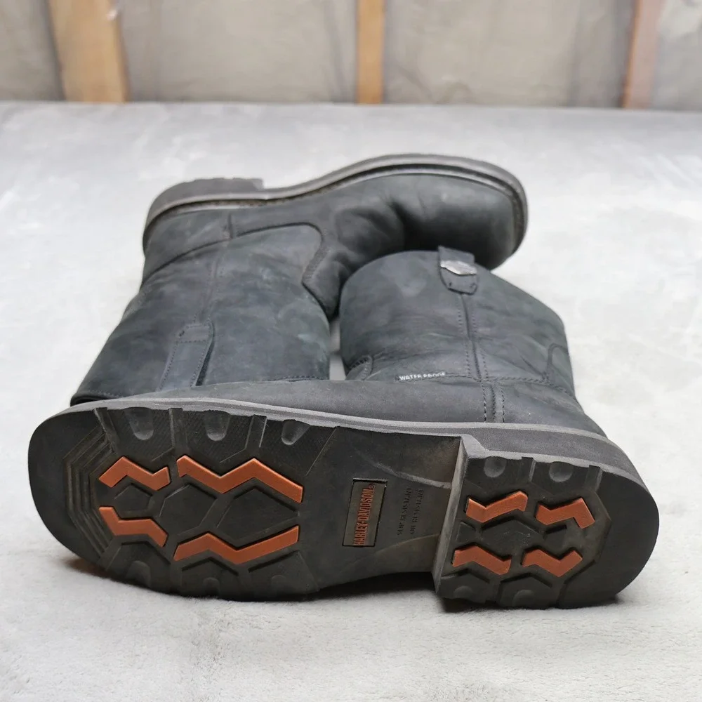Harley Davidson Mens 8.5M Work Boots Black Altman Composite‎ Toe 10